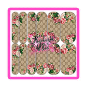 Floral GG Print Decal